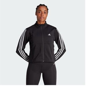 Adidas Black and White Zip-Up Jacket